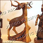 Deer animal carving wood crafts